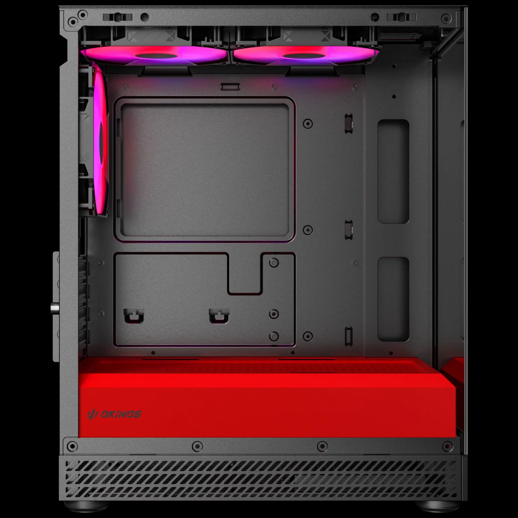 Okinos Aqua UNO Micro ATX Mini Tower Scarlet image