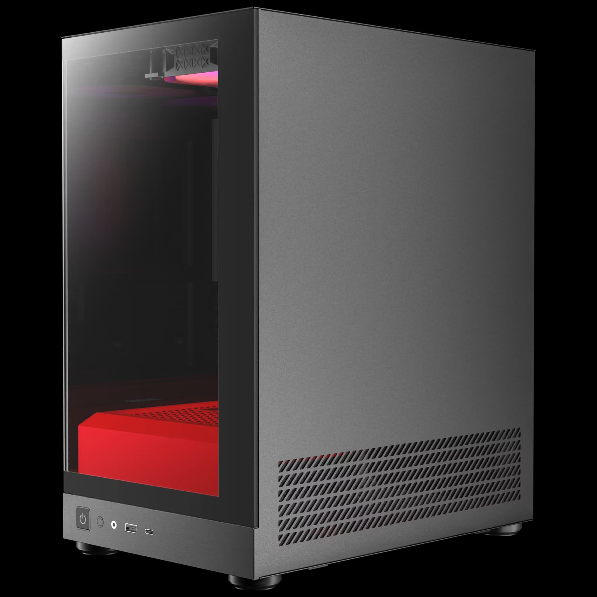 Okinos Aqua UNO Micro ATX Mini Tower Scarlet image