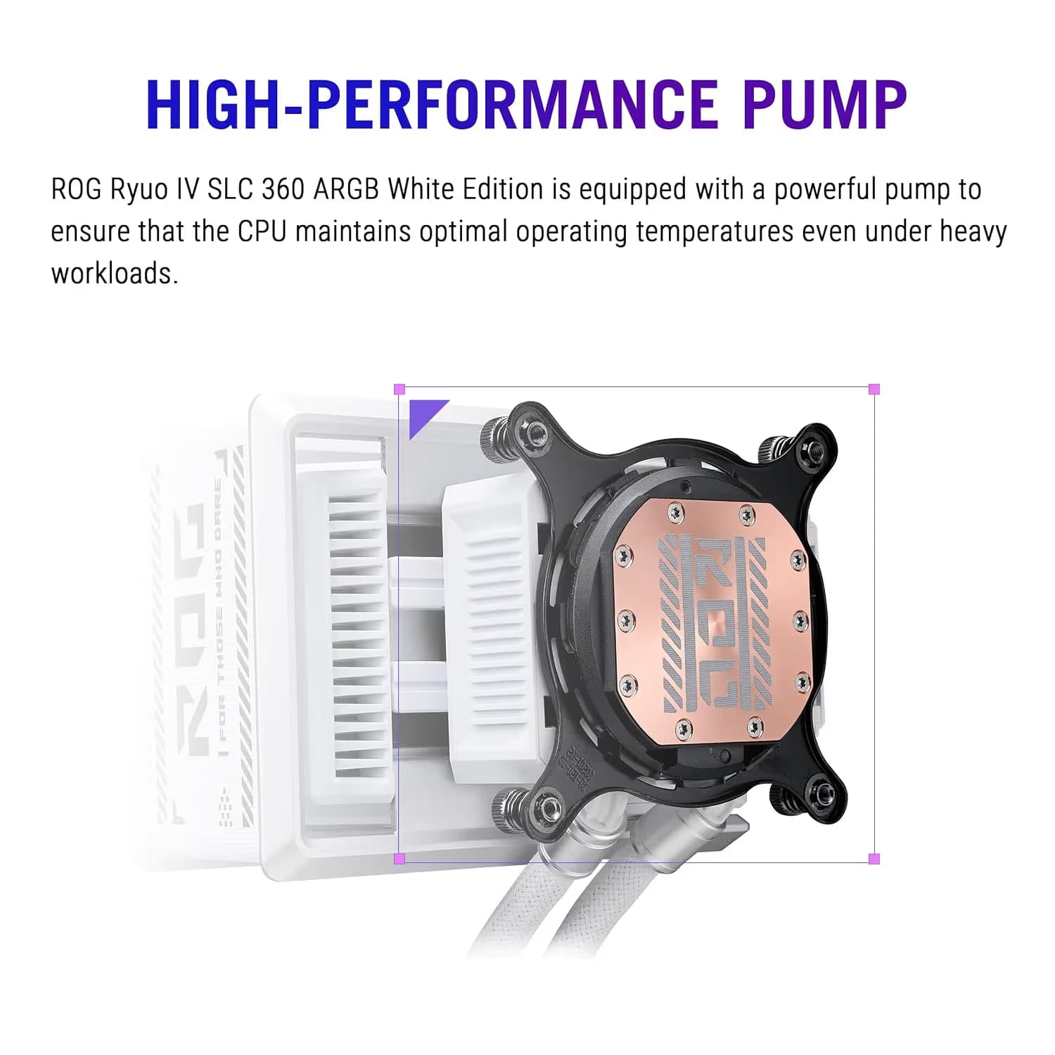 ASUS ROG RYUO IV SLC 360 ARGB White Edition image