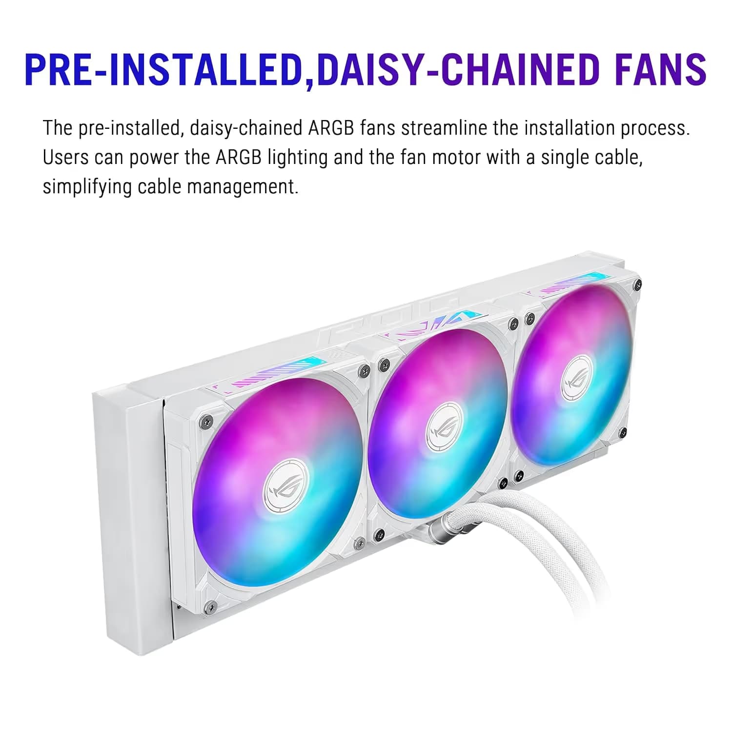 ASUS ROG RYUO IV SLC 360 ARGB White Edition image