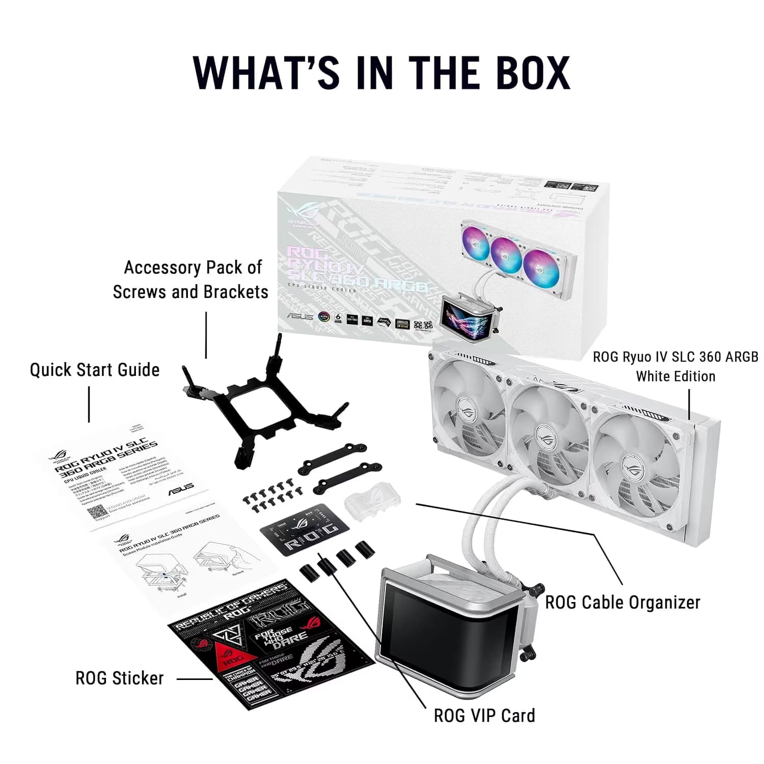 ASUS ROG RYUO IV SLC 360 ARGB White Edition image