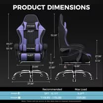 GTPLAYER Footrest Series GT800A Fabric - Purple image
