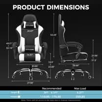 GTPLAYER Footrest Series GT800A Fabric - White(Linen) image