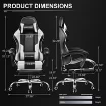 GTPLAYER Footrest Series GT800A - WHITE image