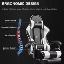 GTPLAYER Footrest Series GT800A - WHITE image