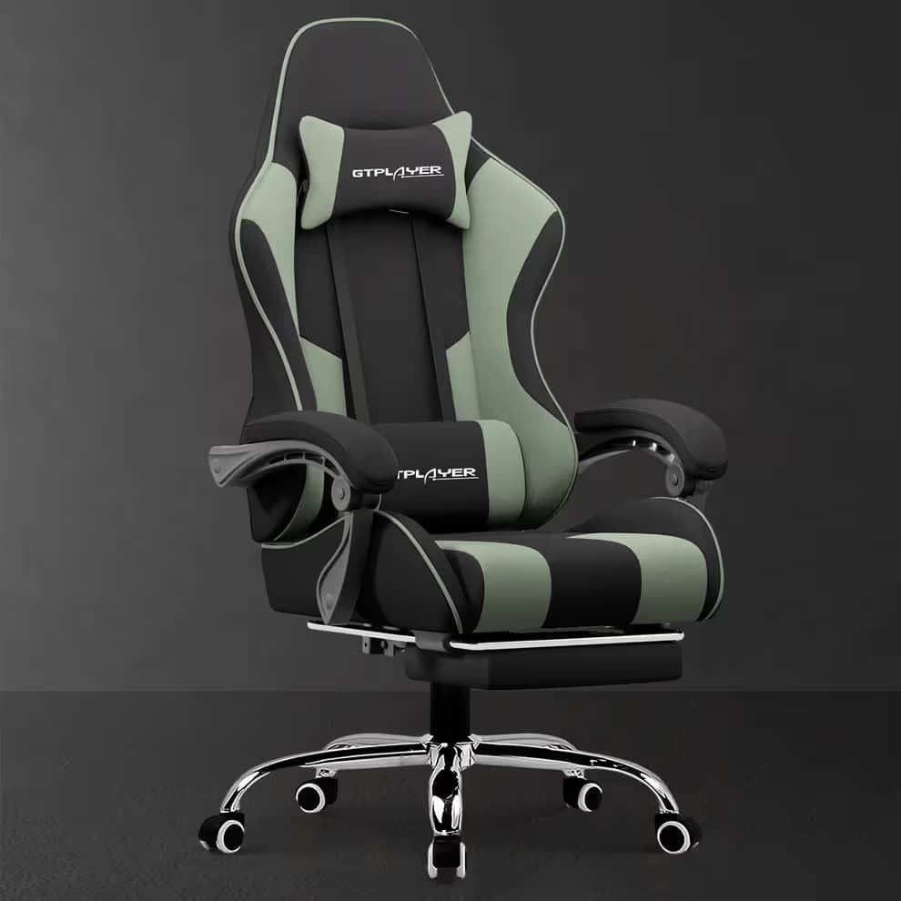 GTPLAYER Footrest Series GT800A Fabric - Green(Tech Fabric) main image
