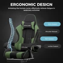 GTPLAYER Footrest Series GT800A Fabric - Green(Tech Fabric) image