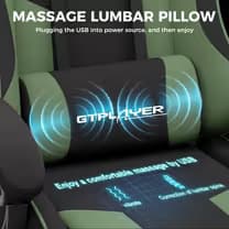 GTPLAYER Footrest Series GT800A Fabric - Green(Tech Fabric) image