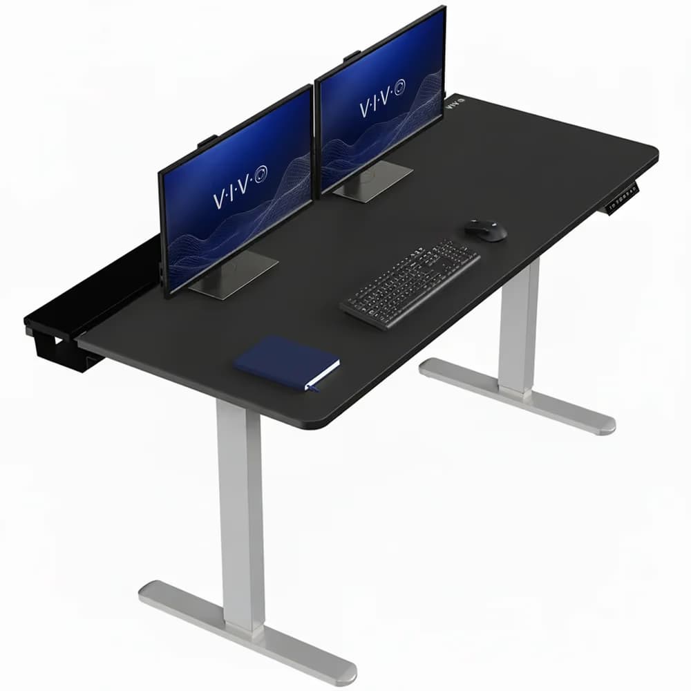 VIVO Electric 60 x 30 Grey Frame With Black Top main image