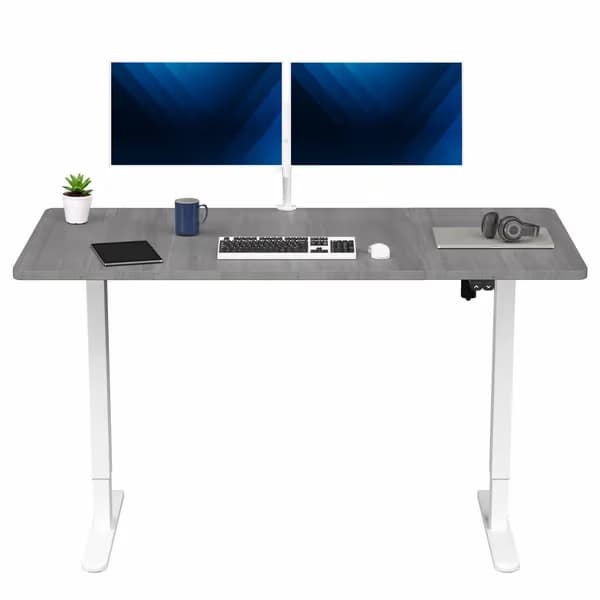 VIVO Electric 60 x 30 White Frame With Grey Top image