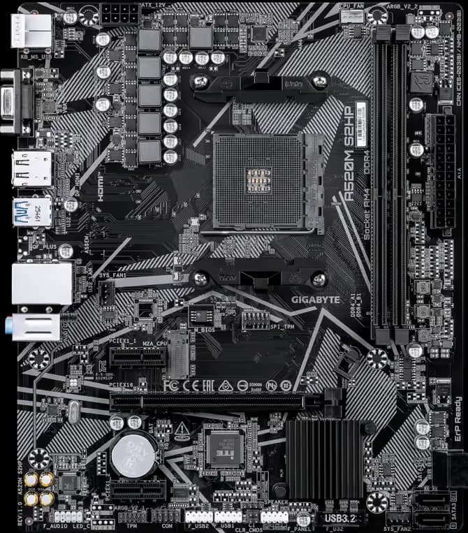 Gigabyte A520M S2HP image