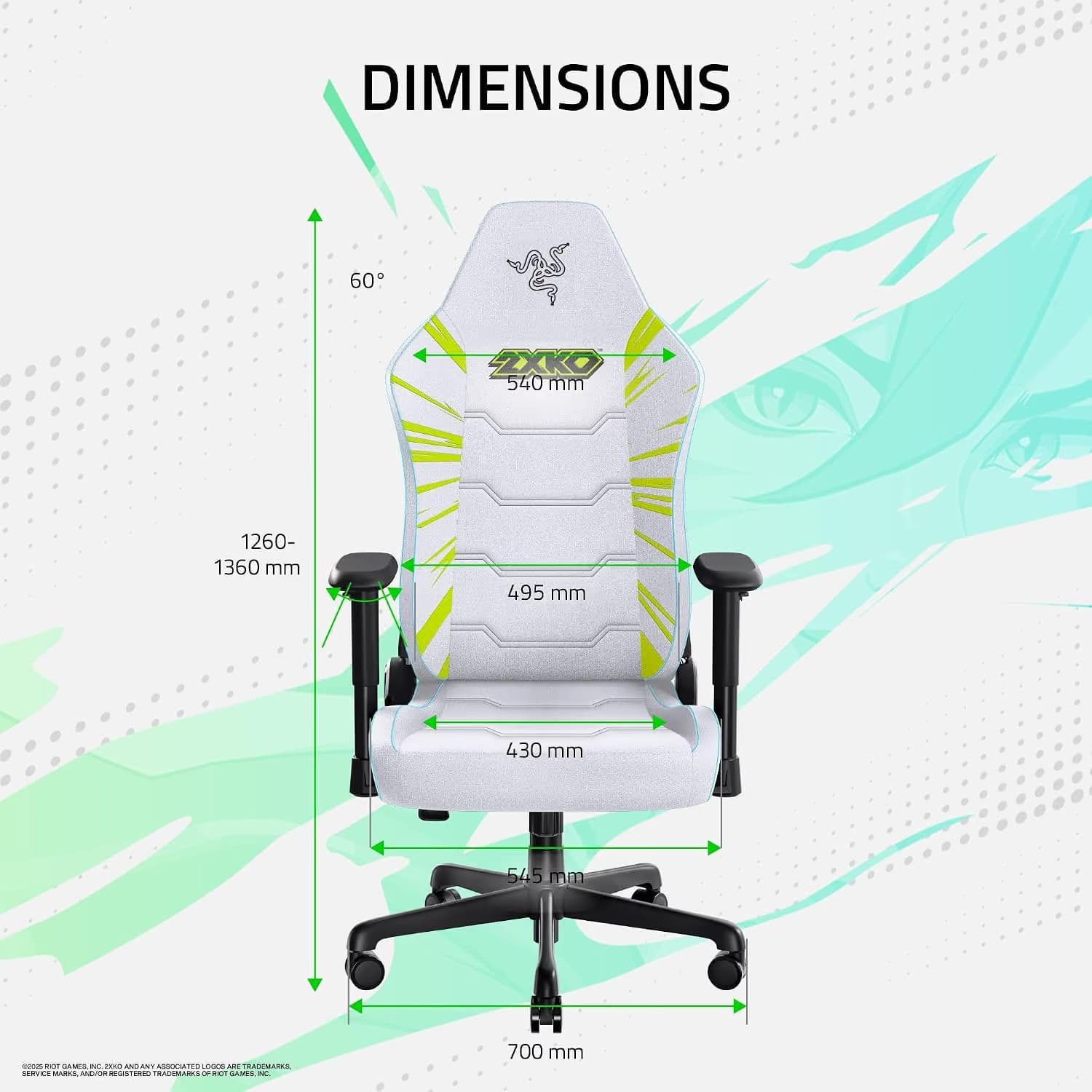 Razer Iskur V2 X - 2XKO Edition - Fabric image