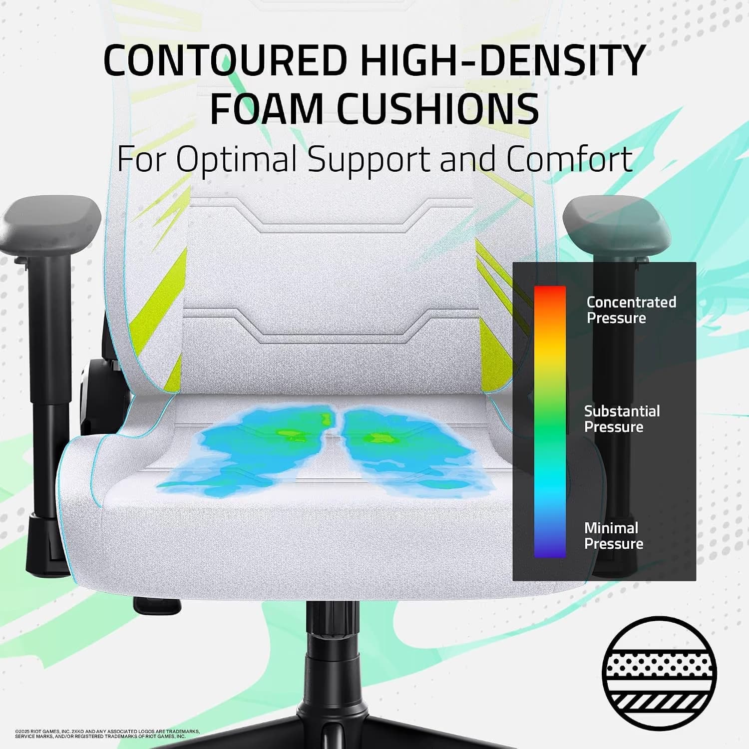 Razer Iskur V2 X - 2XKO Edition - Fabric image