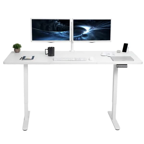 VIVO Electric 71 x 30 White Frame With White Top image