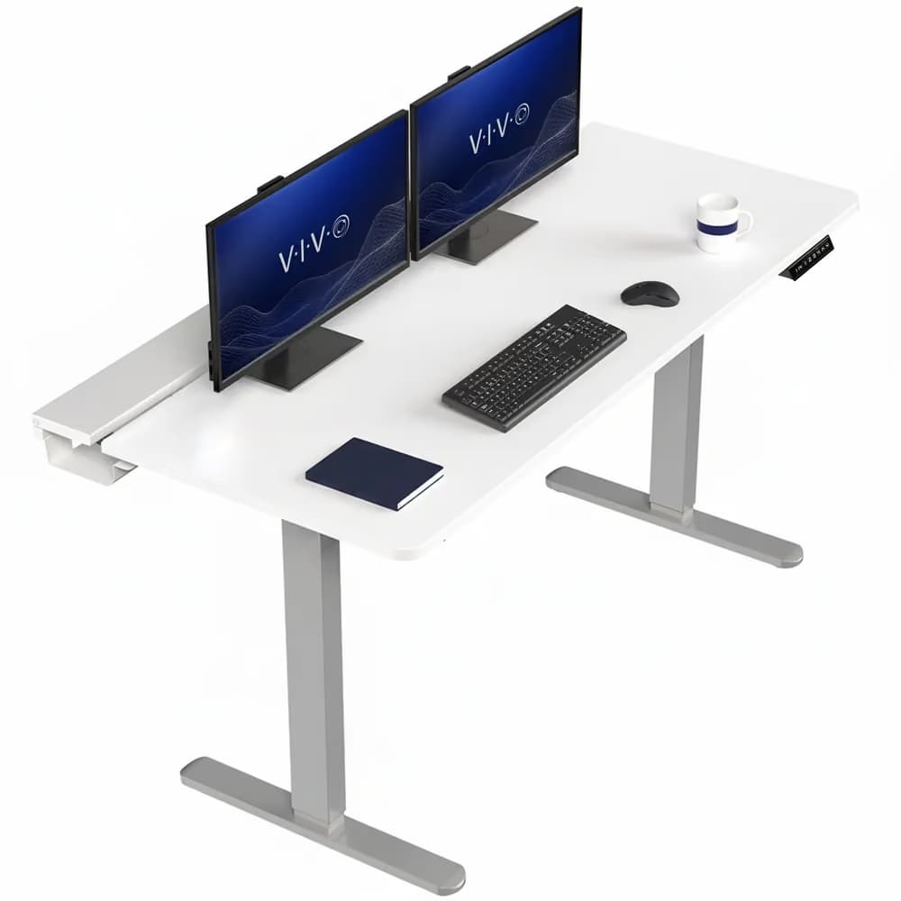 VIVO Electric 71 x 30 Grey Frame With White Top image
