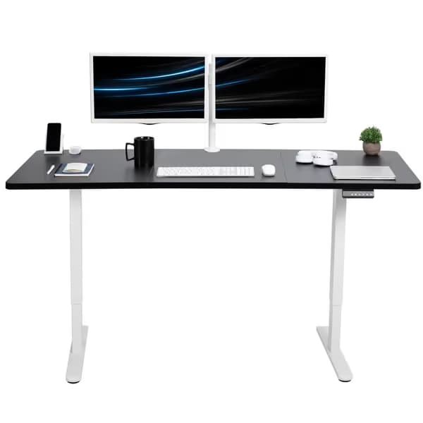 VIVO Electric 71 x 30 White Frame With Black Top main image