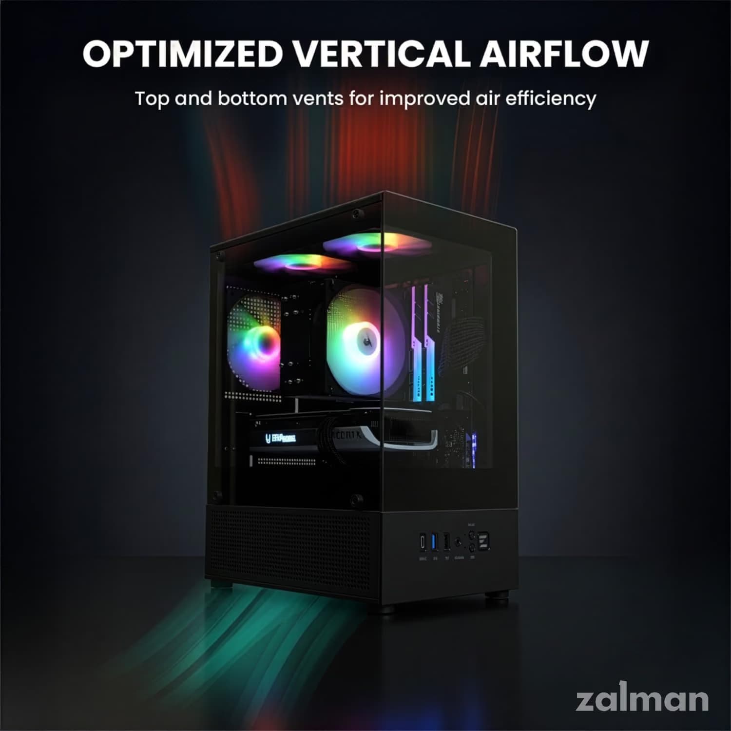 Zalman CUBIX-G Micro-ATX PC Case Black image