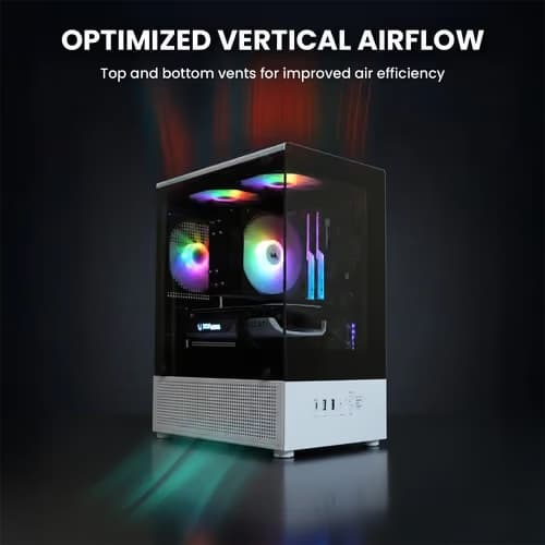 Zalman CUBIX-G Micro-ATX PC Case Panda Edition image