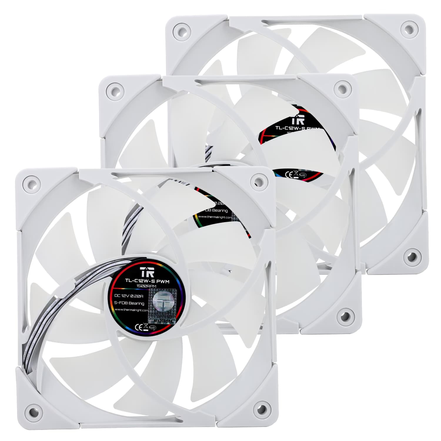 Thermalright TL-C12W-S X3 120mm White ARGB PWM Pack of 3 image