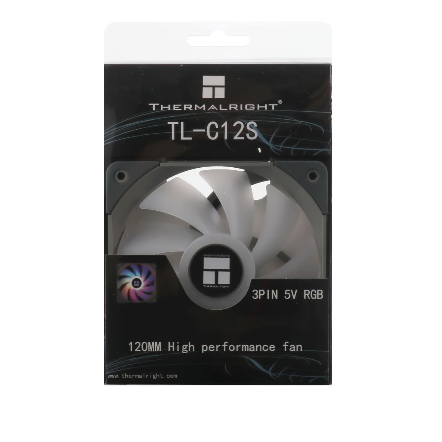 Thermalright TL-C12S [3pin/5V] X1 120mm ARGB PWM Black image