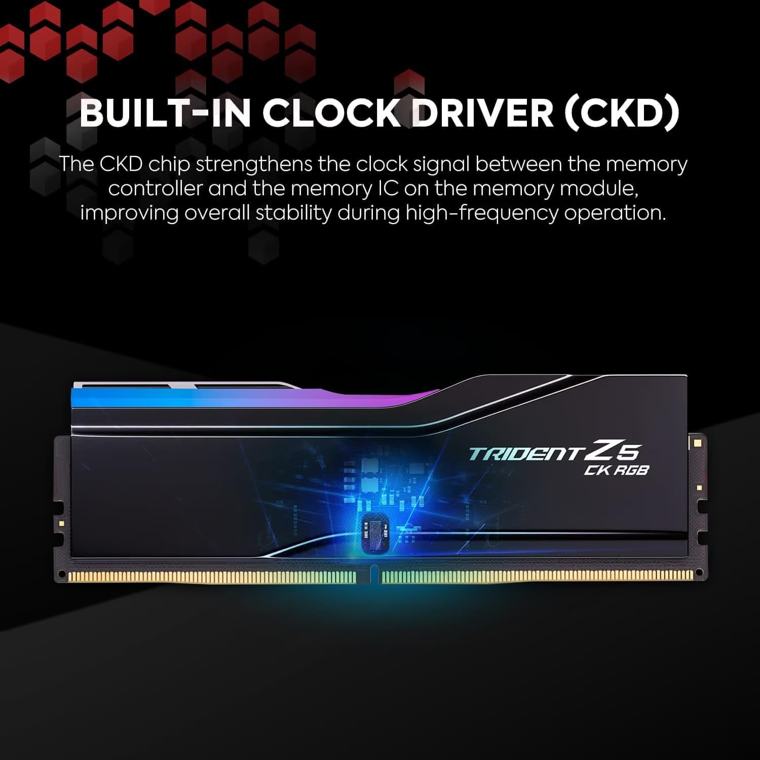 G.SKILL Trident Z5 CK RGB DDR5 8200 CL40 48GB (2x24GB) Black image