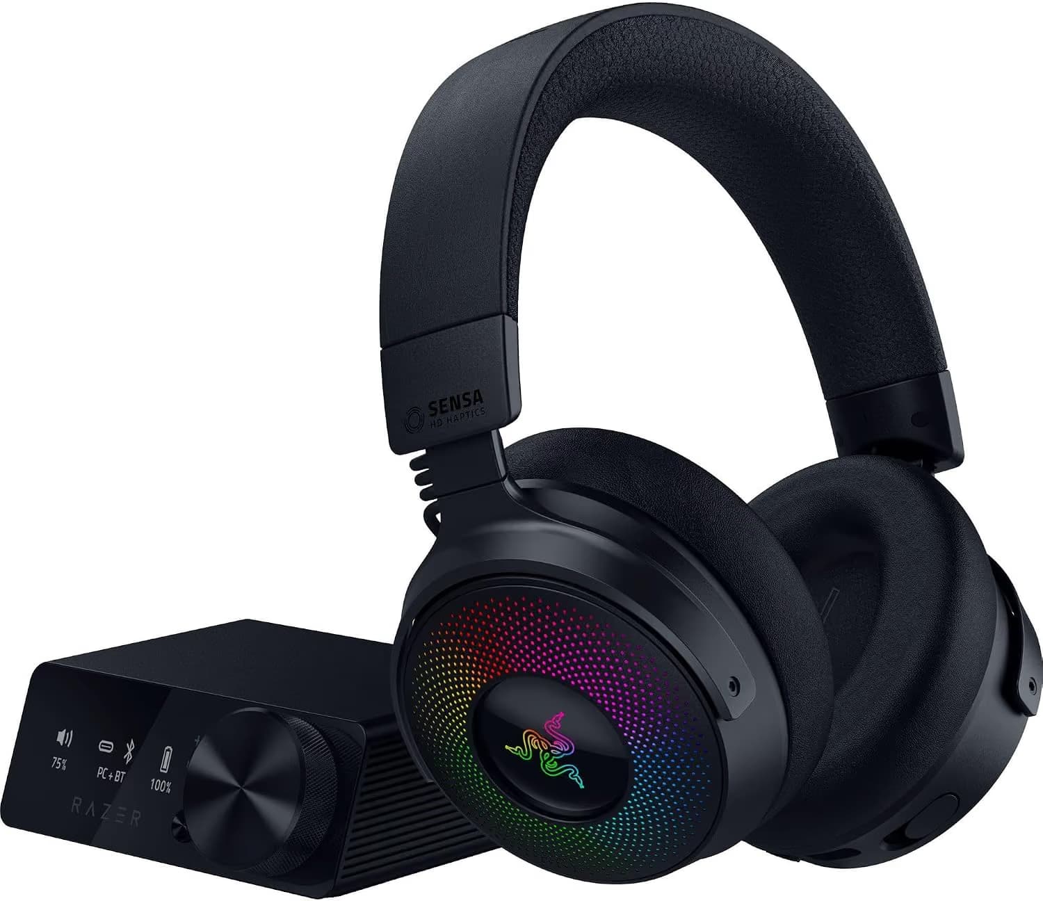 Razer Kraken V4 Pro Wireless RGB Gaming Headset Black image