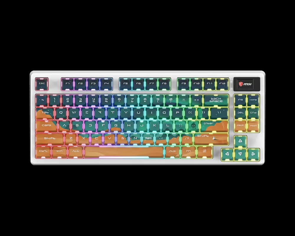 MSI FORGE GK600 TKL MARS Wireless Gaming Keyboard image