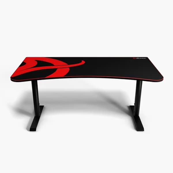 Arozzi Arena Gaming Desk - Large Black - Red A image