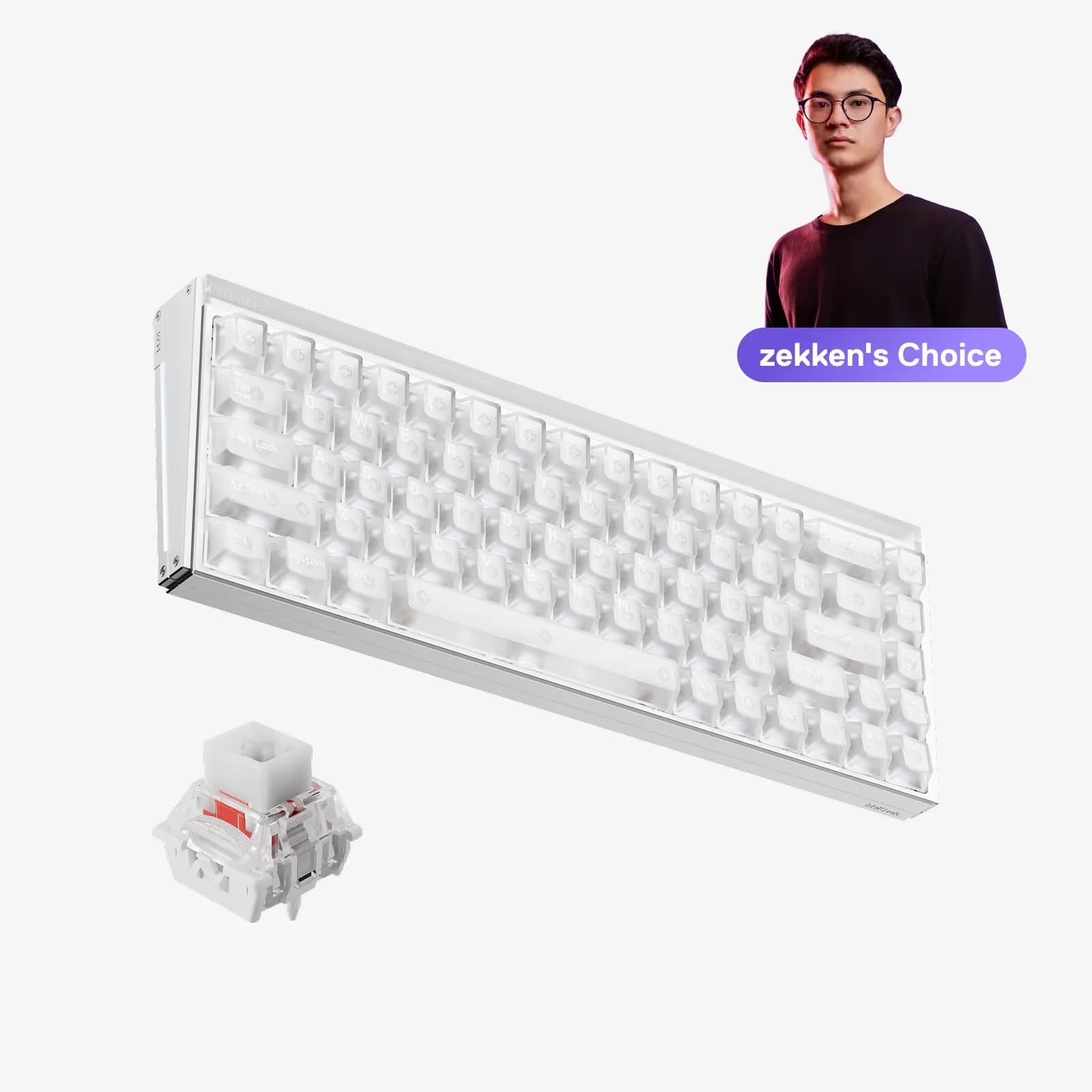 MelGeek MADE68 Ultra V2 Frost White-Flip King image