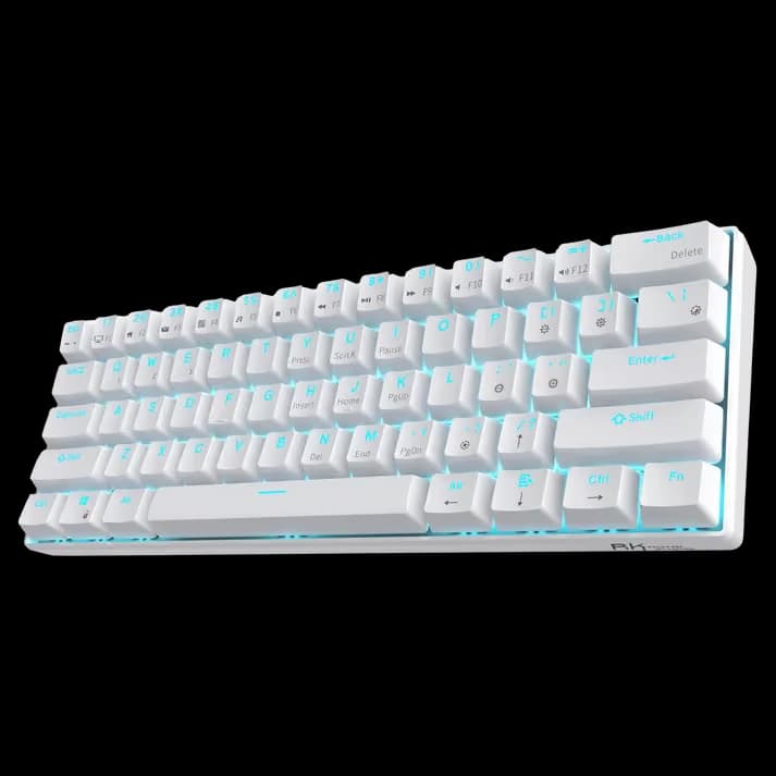 Royal Kludge RK61 White - Blue Switch main image