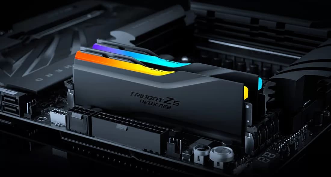 G.Skill Trident Z5 NeoX RGB DDR5 6000 CL26 32GB (2x16GB) Black image