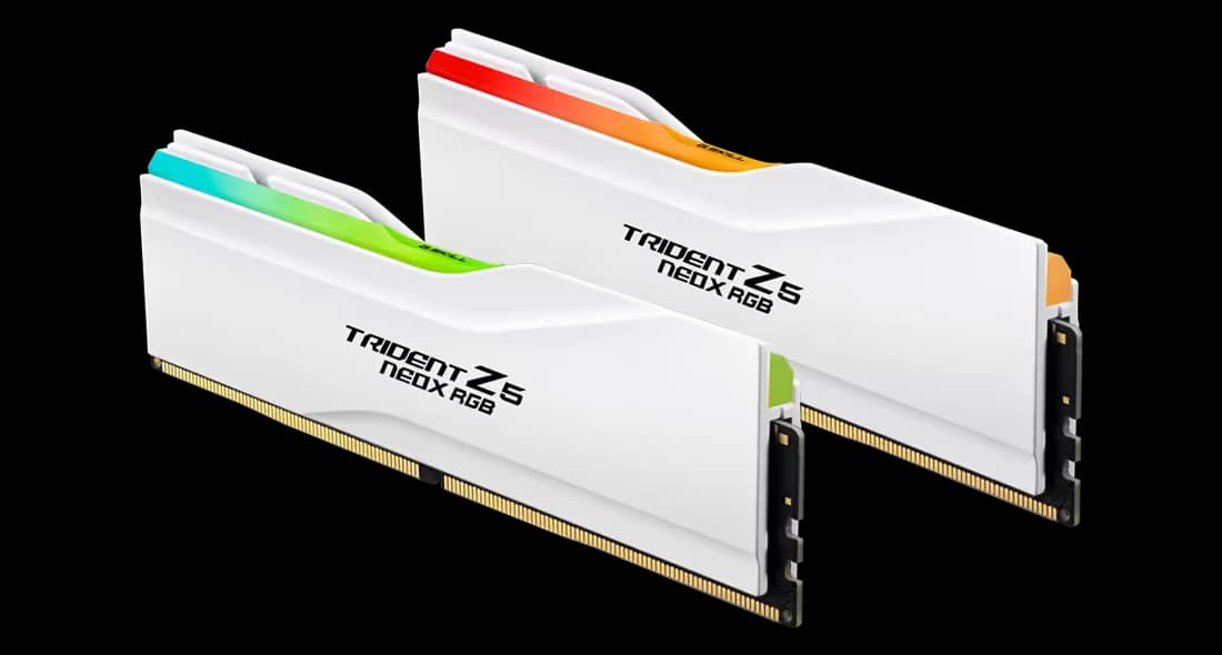 G.SKILL Trident Z5 NeoX RGB DDR5 6000 CL 26 32GB (2x16GB) White image
