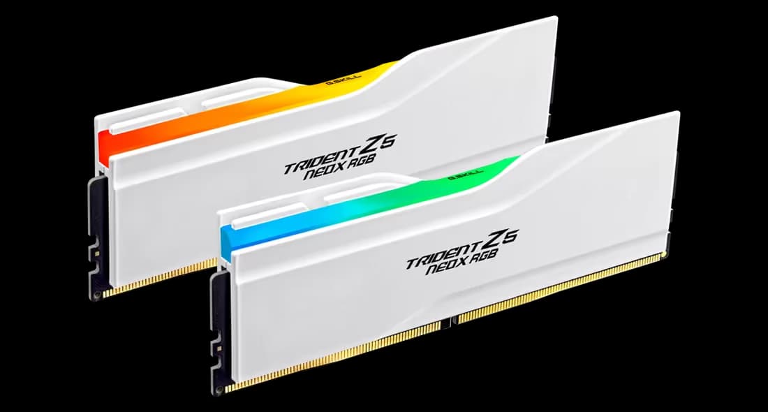 G.SKILL Trident Z5 NeoX RGB DDR5 6000 CL 26 32GB (2x16GB) White image