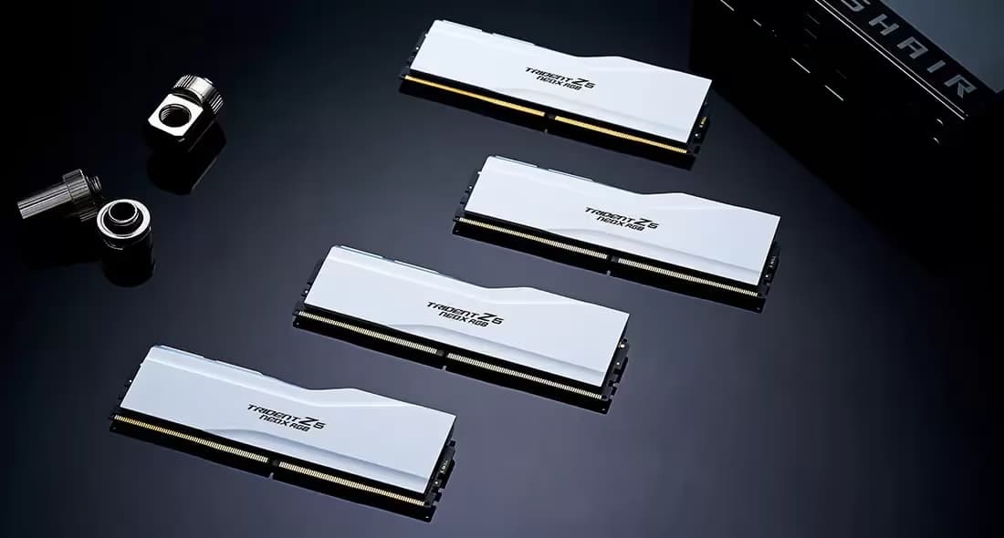 G.SKILL Trident Z5 NeoX RGB DDR5 6000 CL 26 32GB (2x16GB) White image