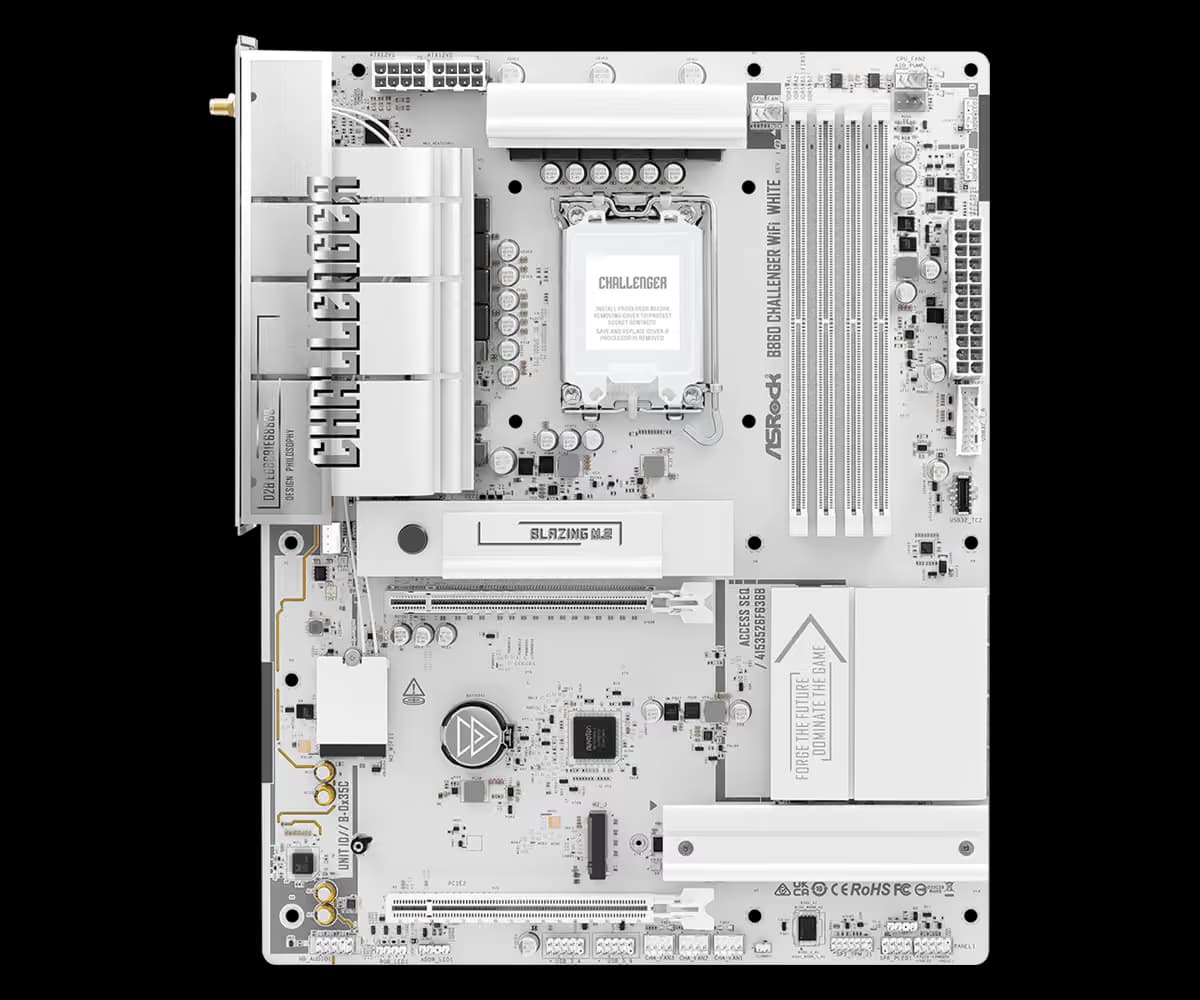 ASRock B860 Challenger WiFi White image