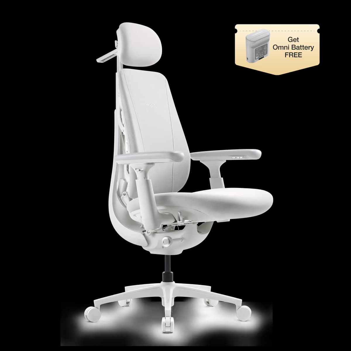 LiberNovo Maxis Electric Glacier Ergonomic Chair image