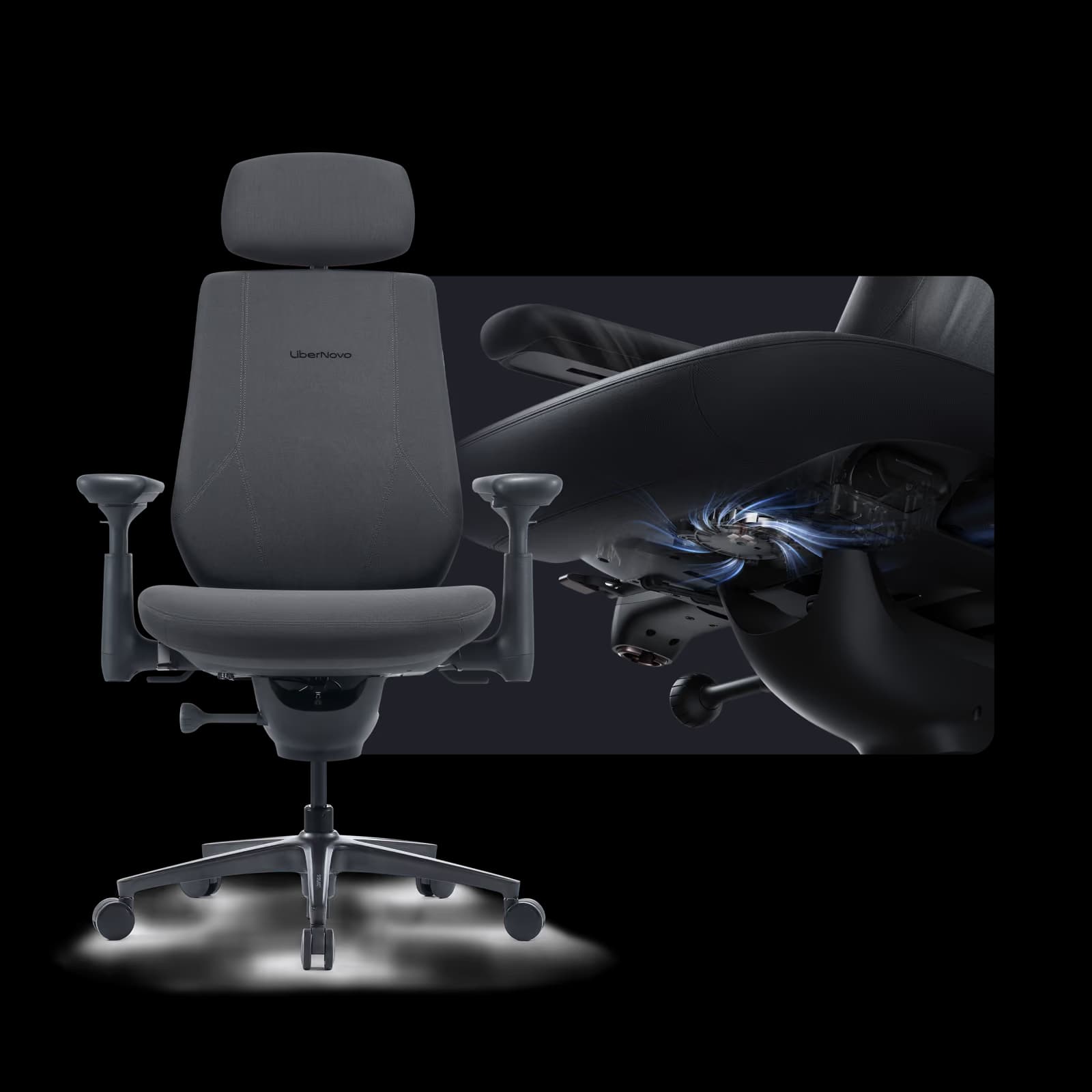 LiberNovo Maxis Airflow Graphite Ergonomic Chair main image