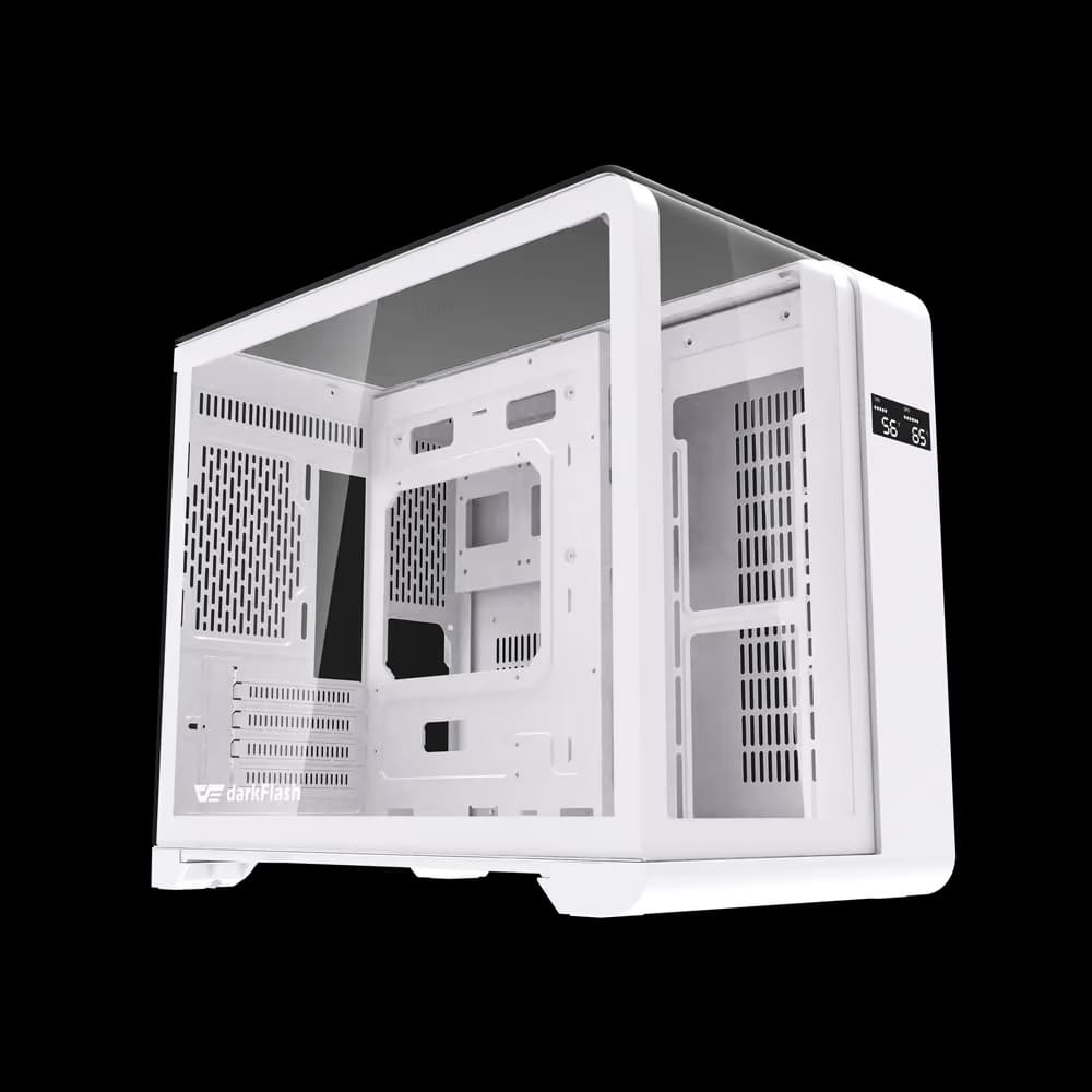 darkFlash L280M MATX Gaming PC Case with Screen, Curved Full View Dual (Standard) main image