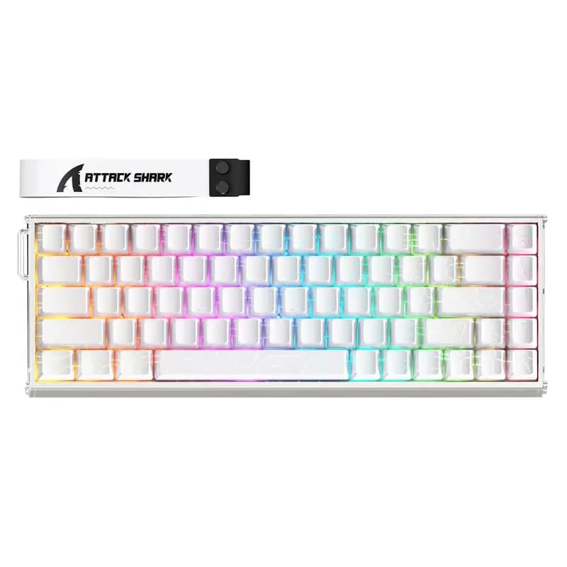 Attack Shark X68 MAX HE White Contours image
