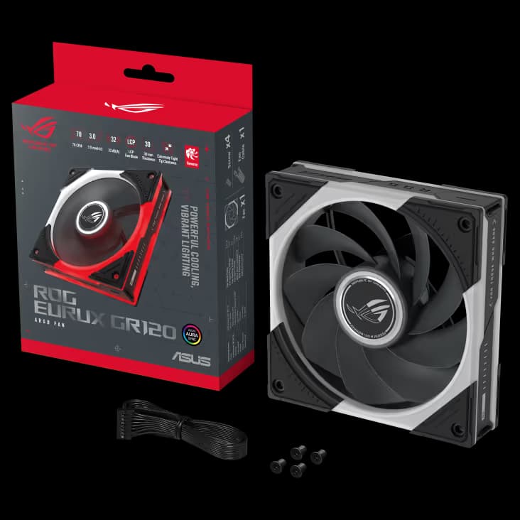 ASUS ROG Eurux GR120 ARGB 120mm Reverse Black 1-Pack image
