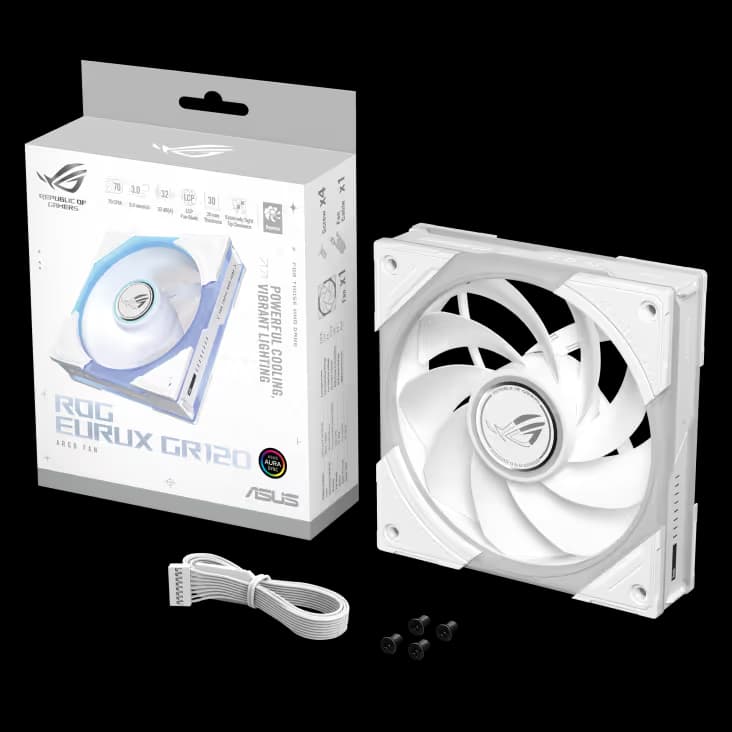 ASUS ROG Eurux GR120 ARGB 120mm Reverse White 1-Pack main image