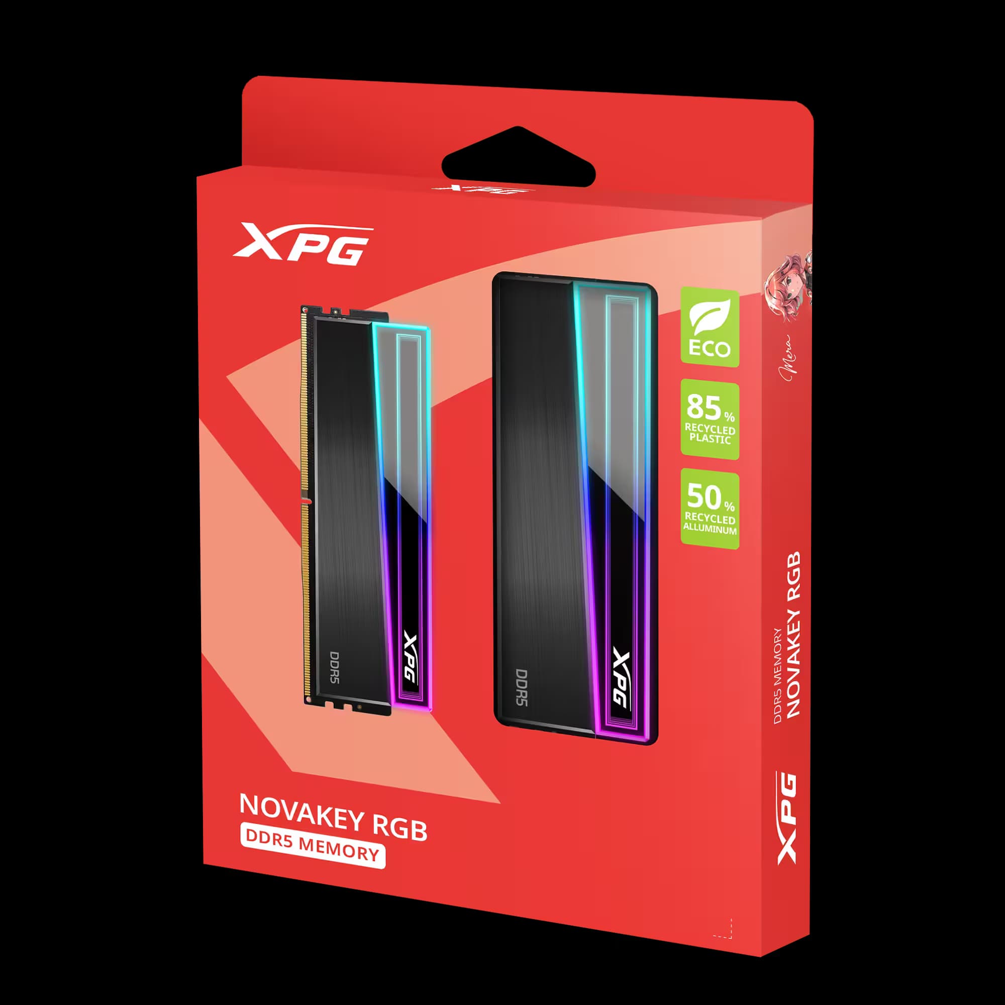 ADATA XPG NOVAKEY RGB DDR5-5600 16GB (1x16GB) CL46 Black image