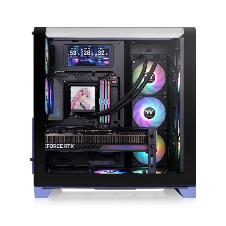 Thermaltake View 390 Air ATX Mid Tower Future Dusk with Tempered Glass Side Panel image