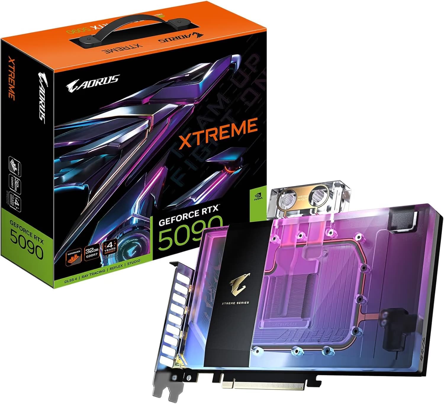 Gigabyte GeForce RTX 5090 AORUS XTREME WATERFORCE WB 32GB GDDR7 main image