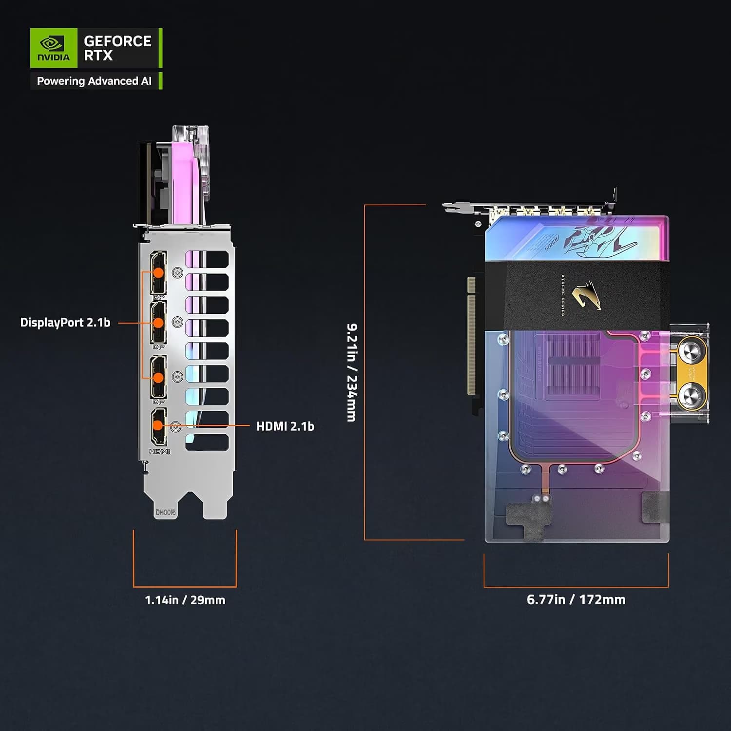 Gigabyte GeForce RTX 5090 AORUS XTREME WATERFORCE WB 32GB GDDR7 image