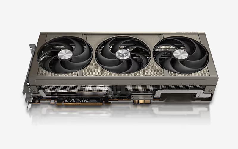 Sapphire NITRO+ Radeon RX 9070 XT OC 16GB GDDR6 Phantom Link Edition Black image