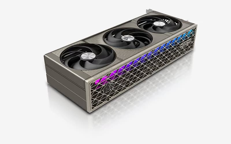 Sapphire NITRO+ Radeon RX 9070 XT OC 16GB GDDR6 Phantom Link Edition Black image