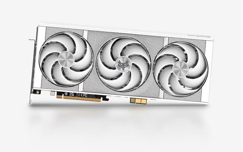 Sapphire NITRO+ Radeon RX 9070 XT OC 16GB GDDR6 Phantom Link Edition White main image