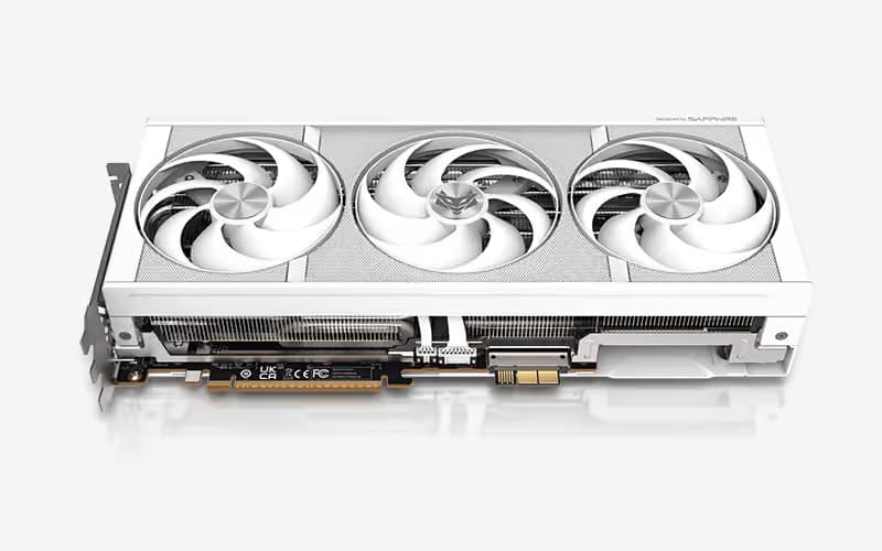 Sapphire NITRO+ Radeon RX 9070 XT OC 16GB GDDR6 Phantom Link Edition White image