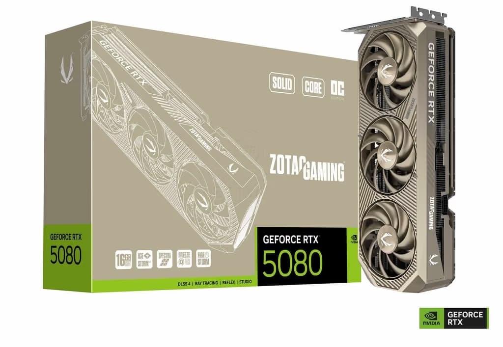 ZOTAC GAMING GeForce RTX 5080 SOLID CORE OC 20th Anniversary Edition main image